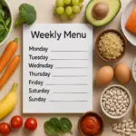 Menu settimanale equilibrato: l’organizzazione che semplifica la spesa e la salute