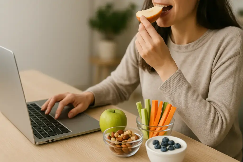 Snack sani durante il lavoro: le alternative intelligenti per evitare cali energetici