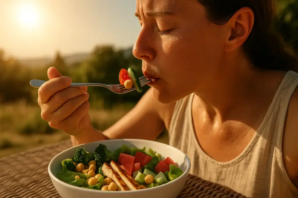 Mangiare in canicola: perché l’appetito cala (e cosa mettere nel piatto lo stesso)