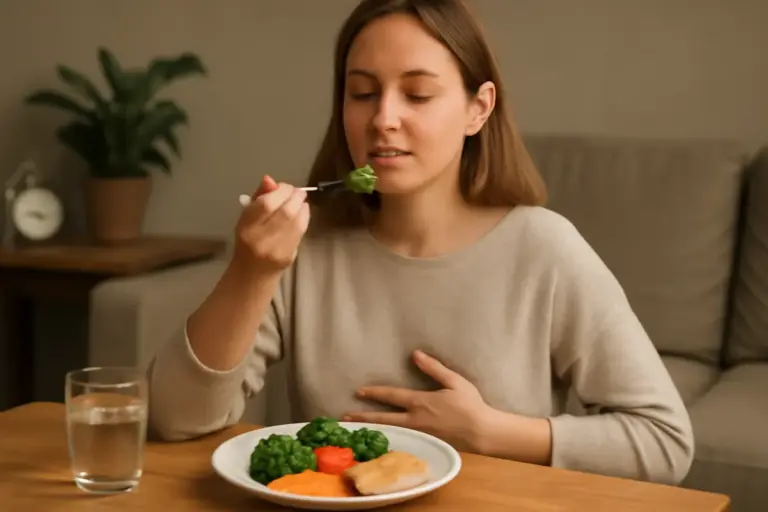 Mangiare lentamente e sazietà: il ritmo che riduce le porzioni senza sforzo