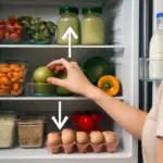 Organizzare il frigorifero per mangiare sano: il posizionamento che guida le scelte