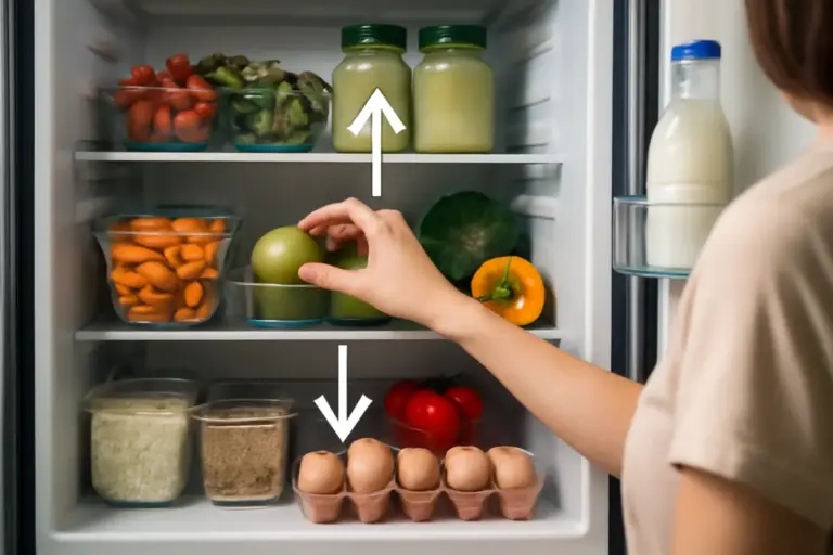 Organizzare il frigorifero per mangiare sano: il posizionamento che guida le scelte