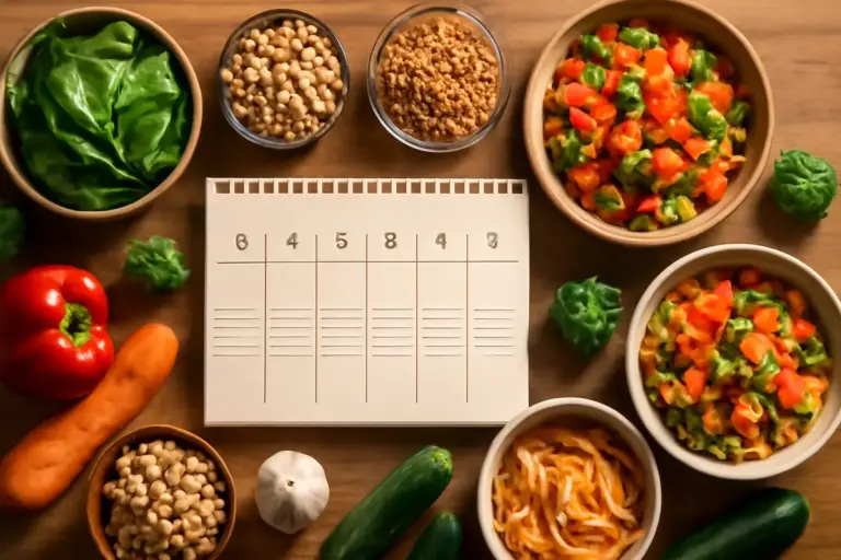 Menù settimanale vegetariano da zero: la struttura che regge ogni stile di vita